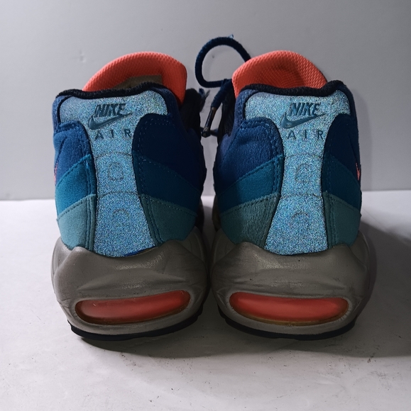 NIKE AIR MAX 95 - UNIVERSITY BLUE / BRIGHT MANGO - Picture 6 of 10